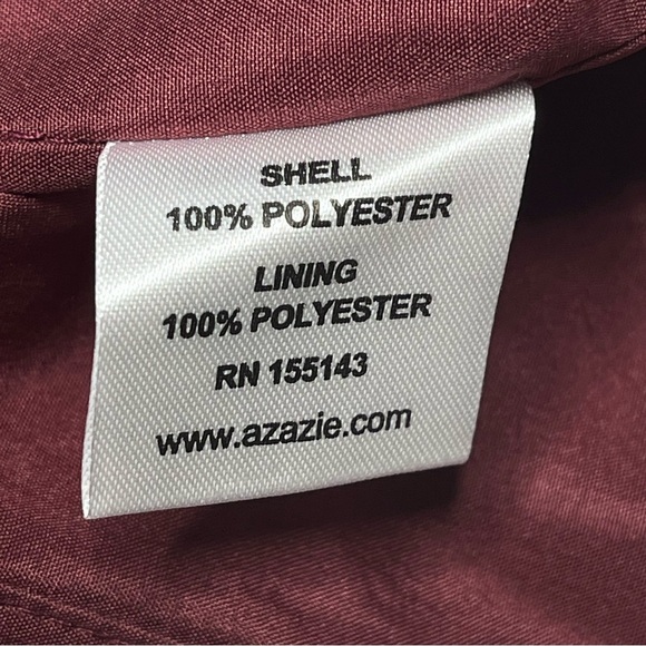 Azazie Burgundy Maxi Dress - Picture 12 of 15